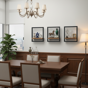 Premium wooden wall decoration. (15 x 12) inches, Only Frame (3 pcs)