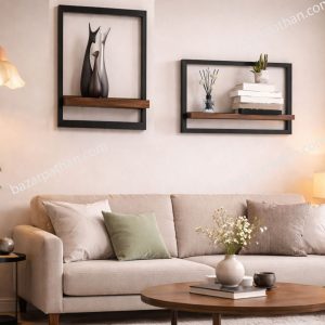 কাঠের ওয়াল সেলফ (2 pcs)