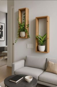 2pcs box wall shelf