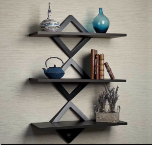 Wooden 3 pics Wall Shelf