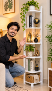 Exclusive Wooden Corner Shelf