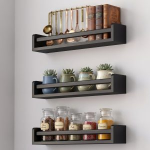3 pics Wooden Wall Shelf